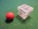 Cube boule rouge